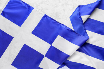 National flag of Greece on grunge background