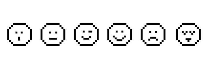 Set icon smile emoji. Happy face. Face symbol. Vector illustration. stock image. 