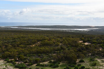 View of landscape from Meanarra Hill Lookout Kalbarri National Park