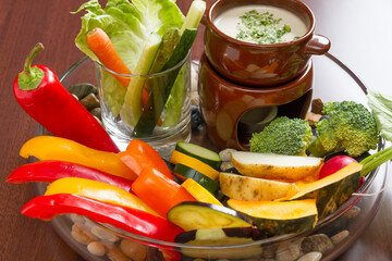 バーニャカウダ（アップ・目線高）