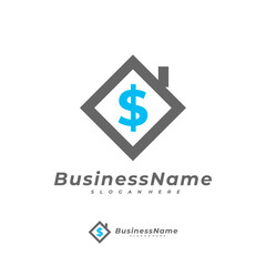 Money House logo vector template, Creative Money logo design concepts