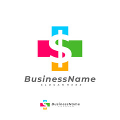 Money Health logo vector template, Creative Money logo design concepts
