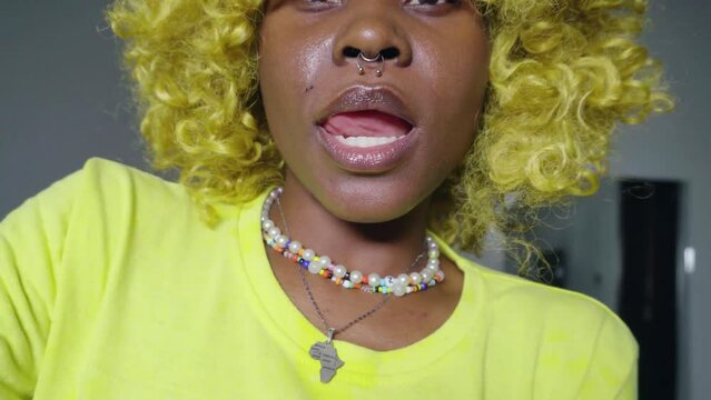 girl takes a selfie