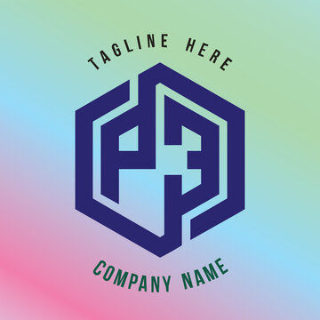 P3 lettering logo is simple, easy to understand and authoritative