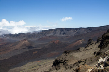 Fototapeta na wymiar High Above Hawaii, Haleakalā in Maui