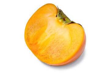 Naklejka na ściany i meble Persimmon fruit isolated on white background with clipping path. 