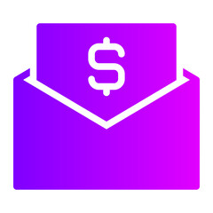 salary gradient icon