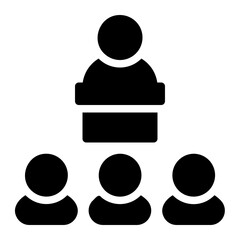 conference glyph icon