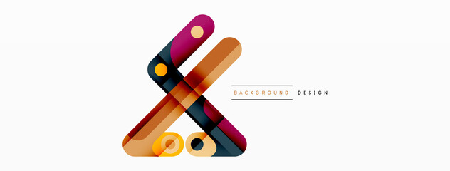 Lines geometric creative abstract background. Bright color line composition for wallpaper, banner, background or landing