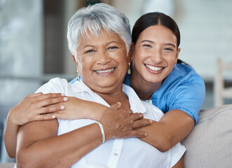 Shes made my stay so enjoyable. Cropped portrait of an attractive senior woman and her female nurse...