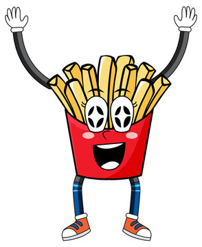 Frenchfries with happy face