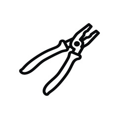Long nose pliers icon