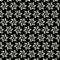 seamless pattern with flowers abstract background modern style vector design illustration wallpaper 