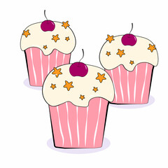 cupcake, cake, sweets