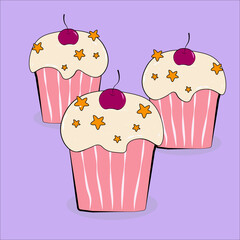 cupcake, cake, sweets