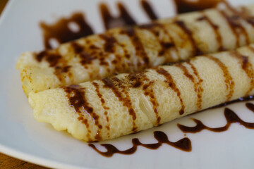 Pancake with chocolate