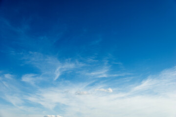 Fototapeta premium Soft white clouds against blue sky