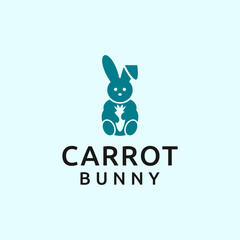 rabbit carrot logo or rabbit logo