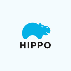hippo logo or hippopotamus vector