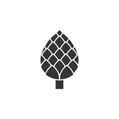 Silhouette icon of artichoke