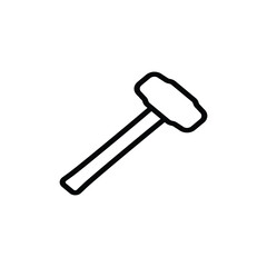 hammer tool icon vector