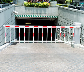 Barrier of a underground parking lot
