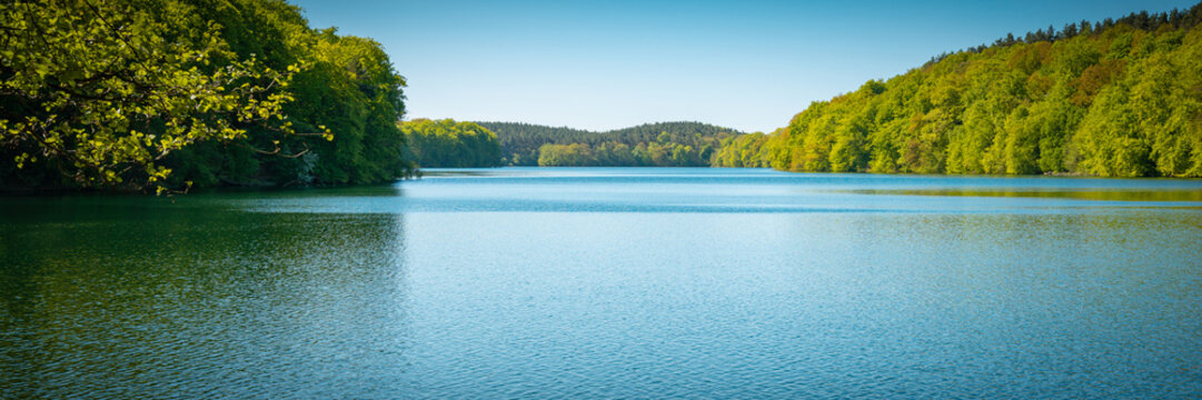 See und Wald im Fr&uuml;hling - Panorama