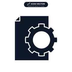 workflow icon symbol template for graphic and web design collection logo vector illustration