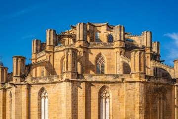 Fototapeta na wymiar Cathedral of the old town Tortosa, Catalonia, Tarragona