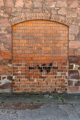 Mauerwerk, zugemauertes Tor