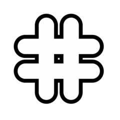 hashtag mark icon