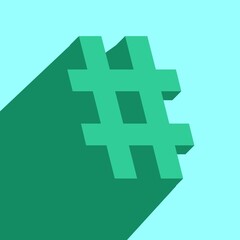 hashtag mark icon