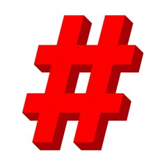hashtag mark icon