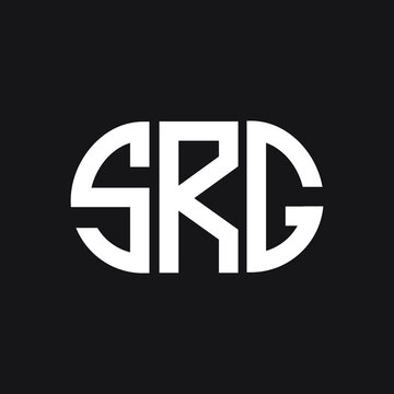 SRG letter logo design on black background. SRG  creative initials letter logo concept. SRG letter design.