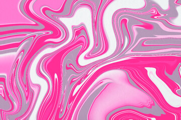 Obraz premium Liquid marble wallpaper with pink texture