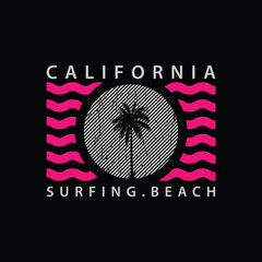 California vector illustration and typography, perfect for t-shirts, hoodies, prints etc.