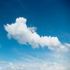Blue sky with white clouds