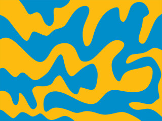 Simple background with cute wavy line pattern