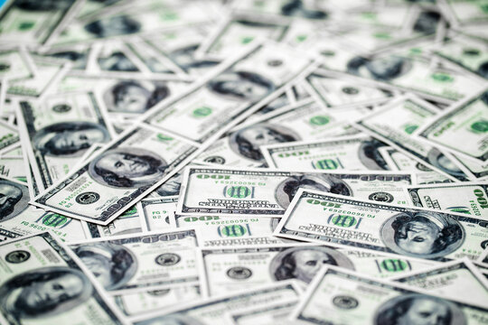 Closeup money background with shallow DOF. Business concept