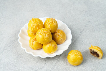 Nastar, Nastar Cookies with pineapple jam inside. Familiar during the month of Ramadan and Eid Fitri. Selective focus image