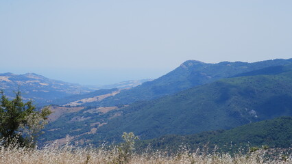 Mountain landscape in the Sila natural park
