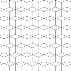 立方体模様の背景　モノトーン