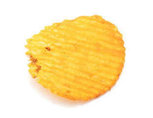 Chips isolated on white background.