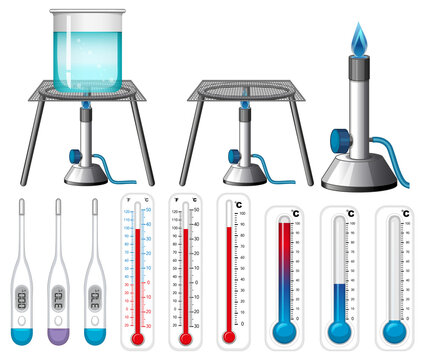 Set of equipment needed for science experiment