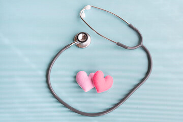 医療イメージ、ハート、背景リップル