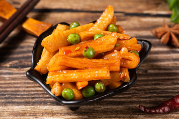 preserved mixed pickles radish vegetable.side dish