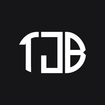TJB letter logo design on Black background. TJB creative initials letter logo concept. TJB letter design. 
