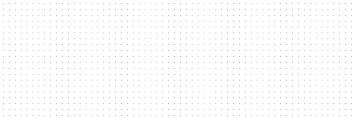 Dotted grid seamless pattern for bullet journal. Black point texture. Black dot grid for notebook paper. Vector illustration on white background. - 495592075