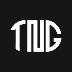 TNG letter logo design on Black background. TNG creative initials letter logo concept. TNG letter design. 
