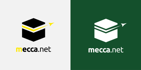 Kaaba logo, suitable for travel service companies to Mecca.